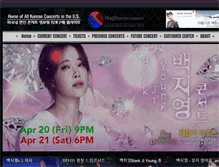 Tablet Screenshot of koreanconcert.net